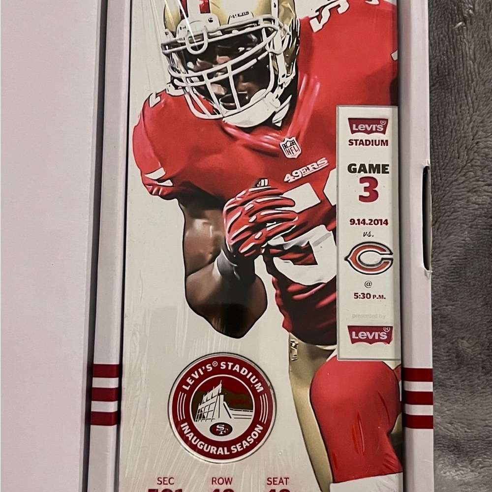 49ers Levi's Stadium Inaugural 2014 Season Home Opener Commemorative Ticket